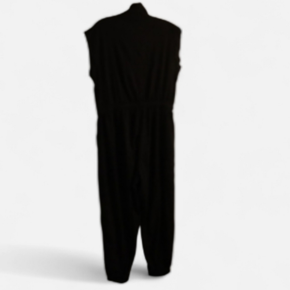 Hayes Sleeveless Jumpsuit Black Size XL Petite Short Story - Picture 7 of 12
